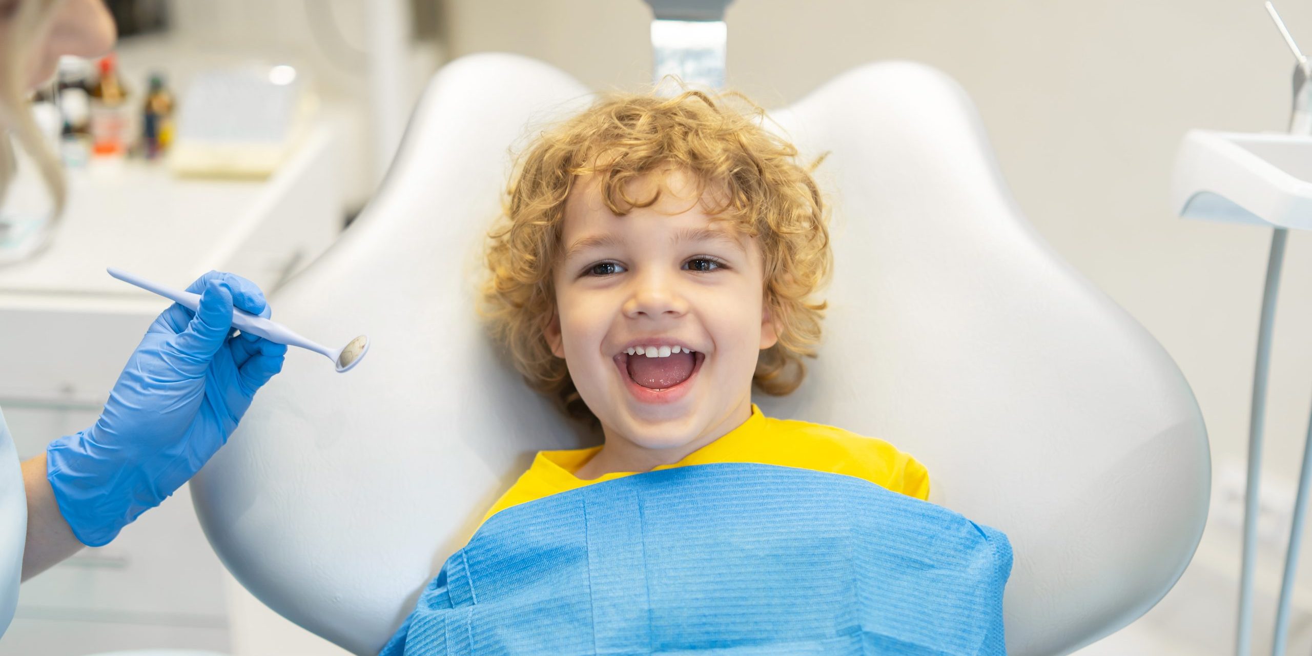 Cute,Young,Boy,Visiting,Dentist,,Having,His,Teeth,Checked,By